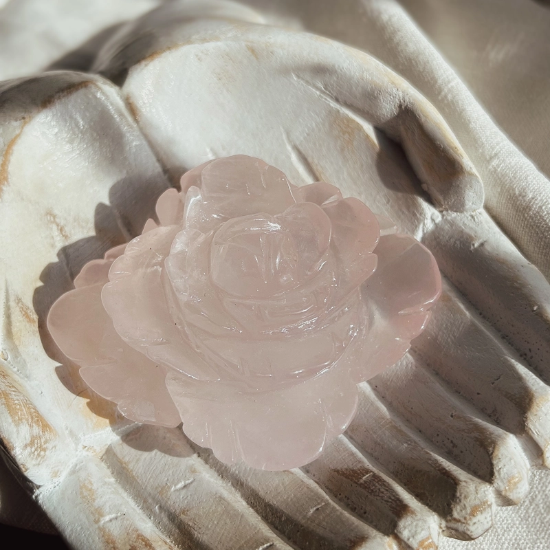 fiore in Quarzo Rosa